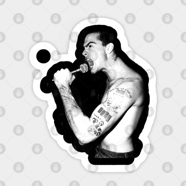 Henry Rollins punk Sticker by partikelir.clr